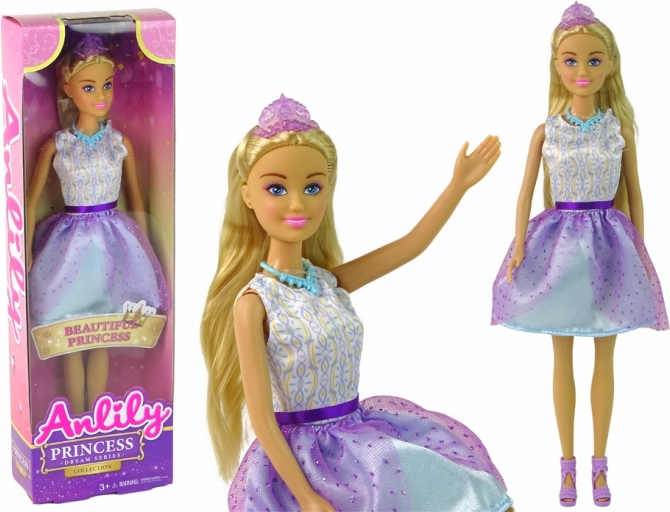 punčka Anlily Princess vijolična princesa