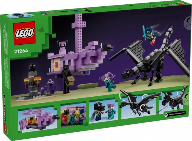 LEGO Minecraft 21264 Zmaj iz Ende in ladja iz Enda