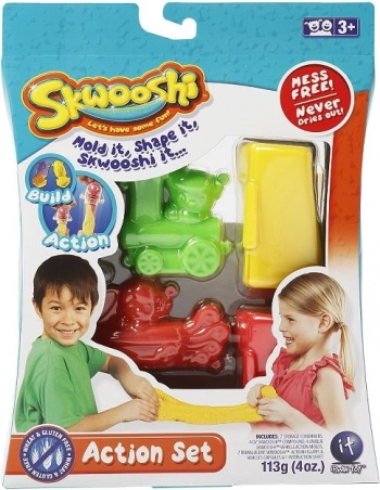 Skwooshi akcijski komplet za kreativno modeliranje za otroke 3+