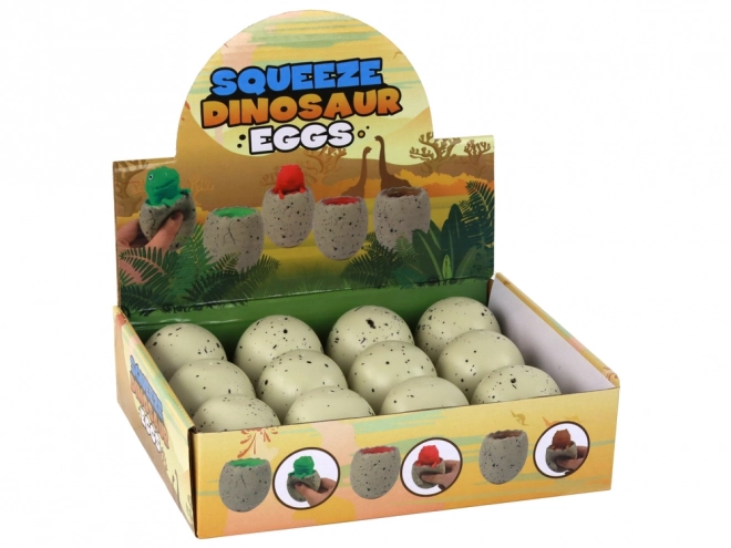 Antistresna igrača dinosaver v jajcu Squishy