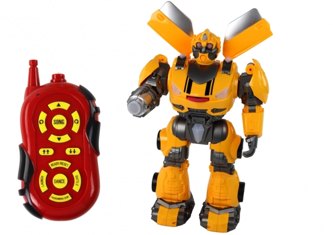 Veliki daljinsko vodeni robot R/C rumene zvočne luči