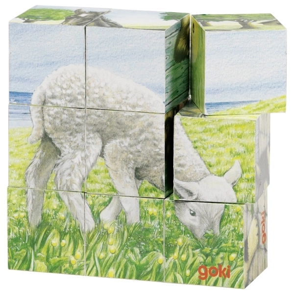 Sestavljanka kocke z ovčko