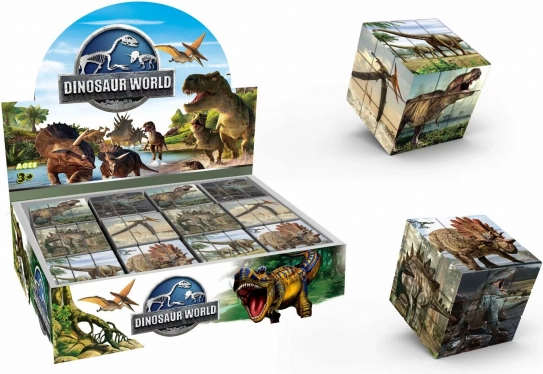 Slikovna sestavljanka Kocka Dinozavri 5,7 cm