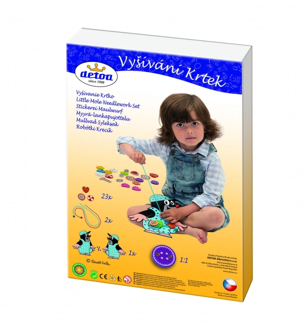 Vezenje Krtek les 26 kos v škatli