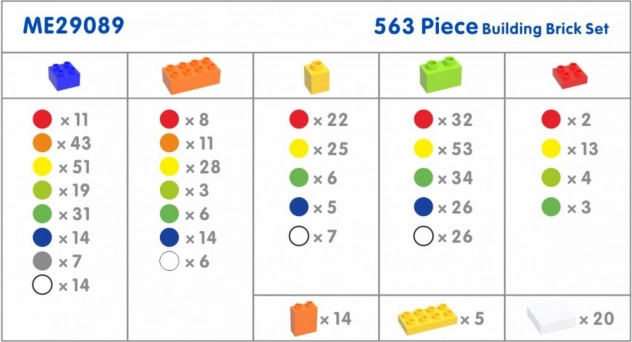 Igralni komplet MASTERKIDZ STEM s 563 deli in 4 dodatki za ploščo