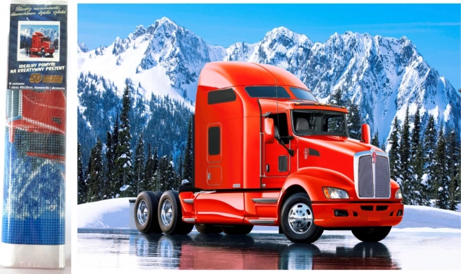Norimpex diamantno slikanje Rdeči kamion Kenworth 30x40 cm