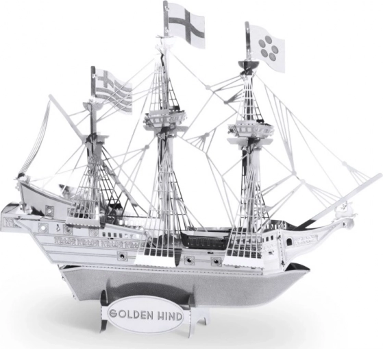Realistična miniatura ladje Golden Hind