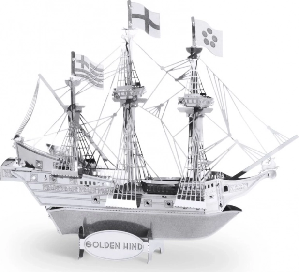 metal earth 3D kovinski model ladje Golden Hind