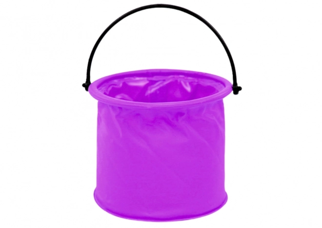 Zložljiva vijolična vedra iz plastike