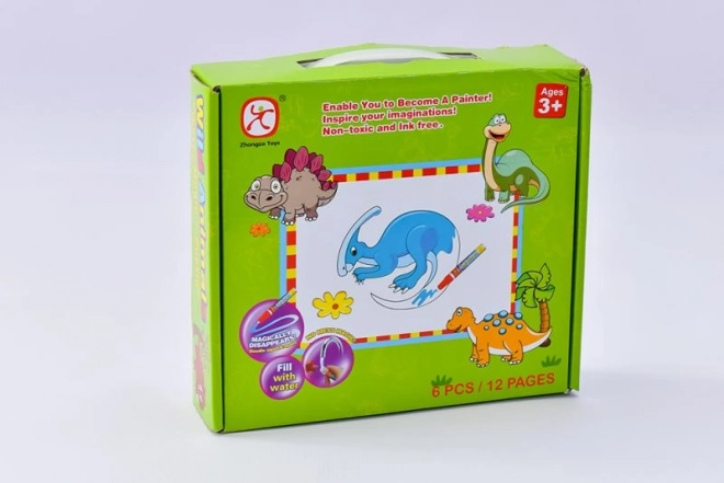 Mac Toys Sestavljanka Dinozavri z Vodnim Slikanjem