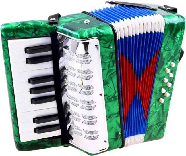 Otroški glasbeni harmonika Harmonia – Zelena