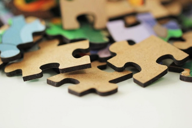 Lesena sestavljanka Pot v šolo od ART PUZZLE