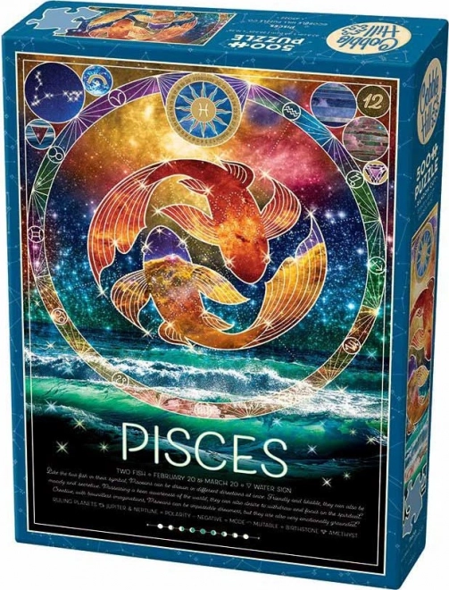 COBBLE HILL Sestavljanka Znamenje zodiaka: Ribi 500 kosov