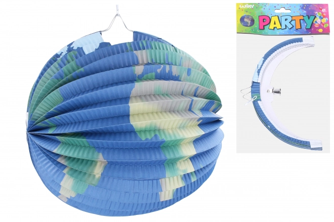 Lampijon krogla Zemlja 25 cm