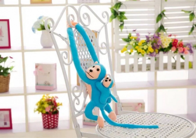Plišasti maskota Baby Monkey Modra 70 cm
