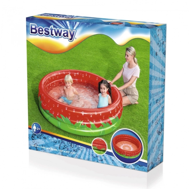 Otroški bazen Sladka Jagoda 2+ brozgalnik 160x38cm BESTWAY + popravljalna zaplata