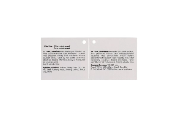 Žaba antistresna stiskalna silikon 8x9cm 6 barv v vrečki 12 kosov v škatli