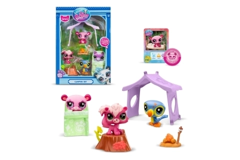 Littlest Pet Shop kampirni set 3 figurice
