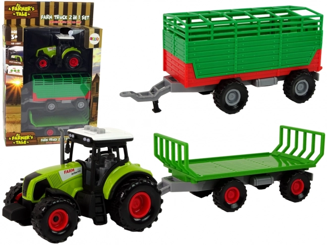 Traktor s prikolico Kmetija