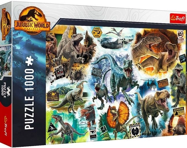 Sestavljanka 1000 kosov – JURASSIC WORLD: Po sledeh dinozavrov