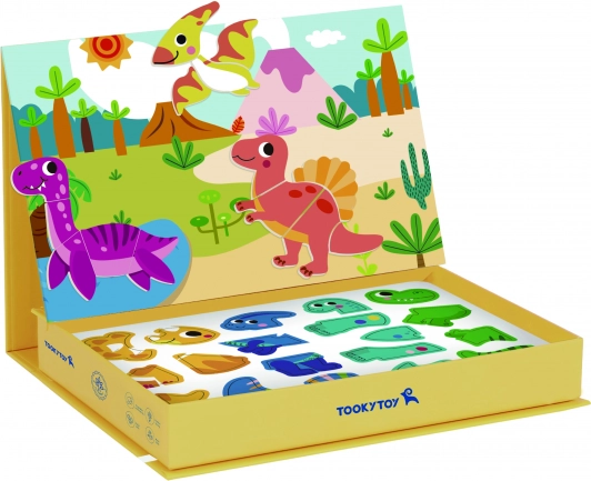 Magnetna sestavljanka dinozavri Tooky Toy
