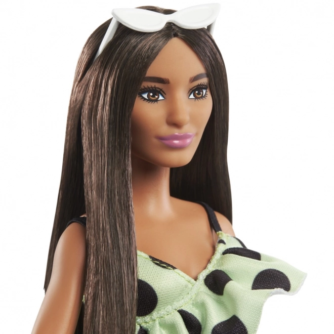 Barbie Fashionistas lutka v pikčastem kombinezonu