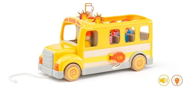 Veseli šolski avtobus z lučmi in zvoki Woody