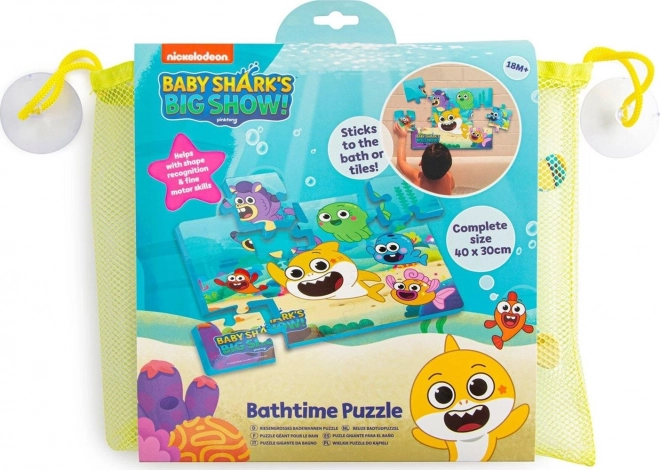 NICKELODEON Sestavljanka za kopel Baby Shark 12 kosov