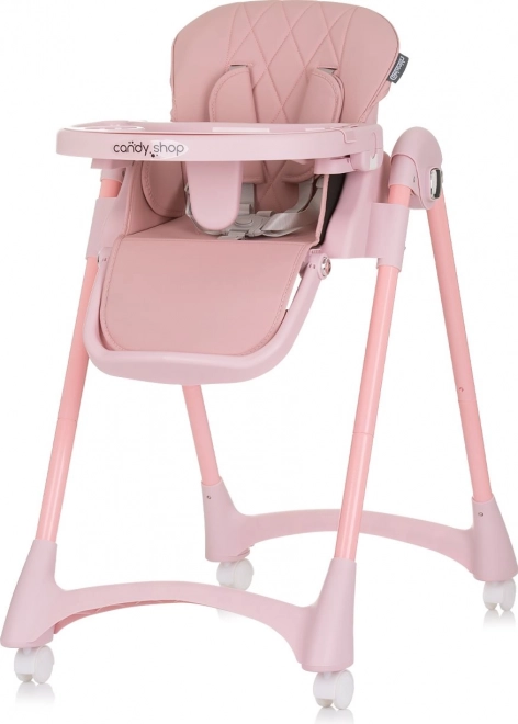 CHIPOLINO otroški stolček za hranjenje Candy Shop Flamingo