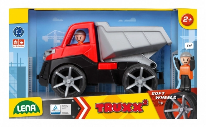 Auto Truxx 2 tovorni prekucnik plast 26cm s figuro 27x15x16cm 24m+