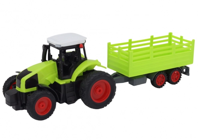 RC traktor na daljinsko upravljanje s prikolico 1:16 zelen