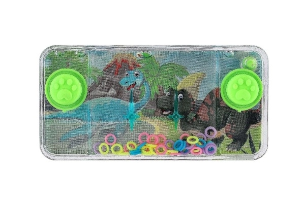 Vodna igra miselna naloga 11x6cm plastika dinozaver 4 vrste 24kos v škatli