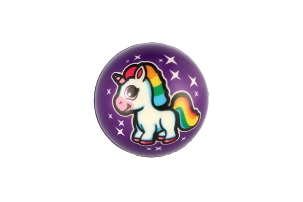 Unicorn žogica pene 8cm mešanica barv v vrečki 24 kosov v škatli