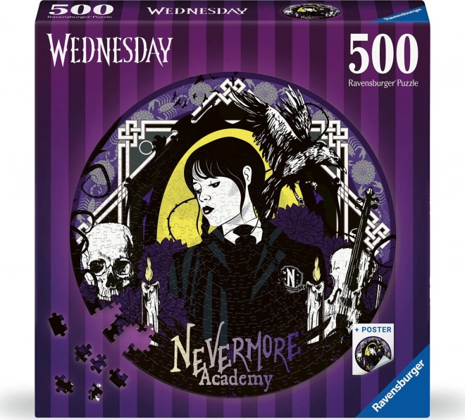 Okrogla sestavljanka Wednesday 500 kosov