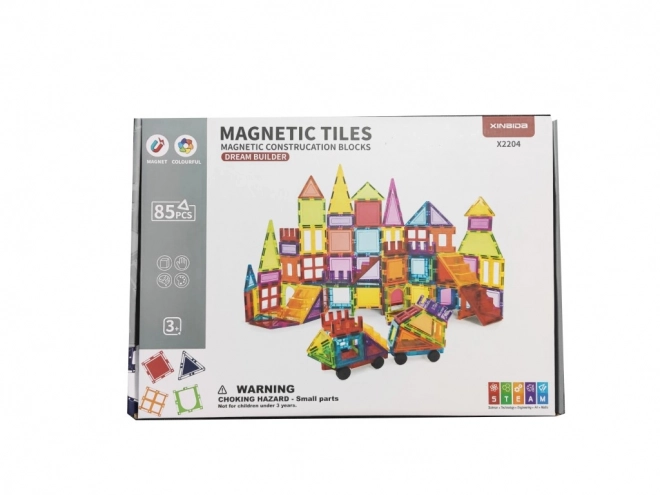 Magnetni gradbeni set za otroke 85 kos