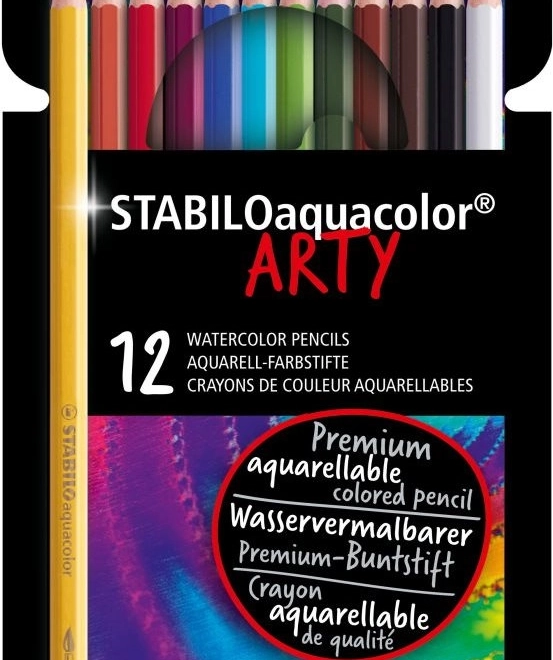 Set akvarelnih barvic Stabilo Aquacolor Arty 12 kosov