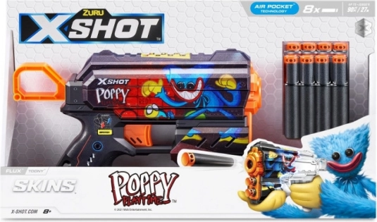 Pištola za penaste puščice X-SHOT Flux Toony – 8 puščic