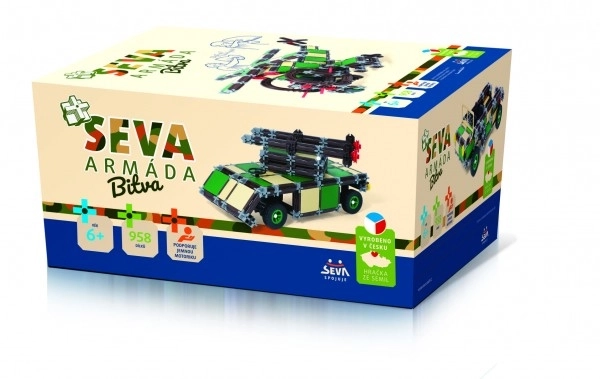 SEVA ARMADA Bitka plast 958 kos v škatli 27x38x18cm