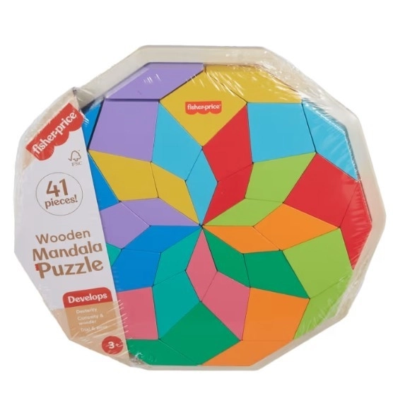 Lesena sestavljanka Mandala Fisher-Price