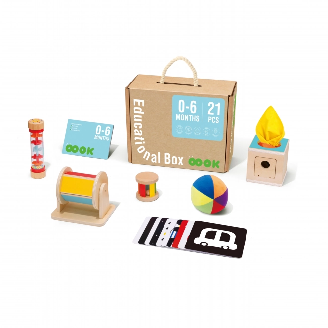 Izobraževalni zaboj TOOKY TOY XXL Montessori 6v1