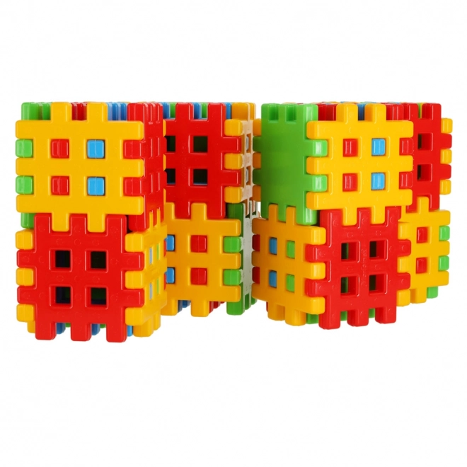 Barvne gradbene kocke Wafle Marioinex - 48 kos