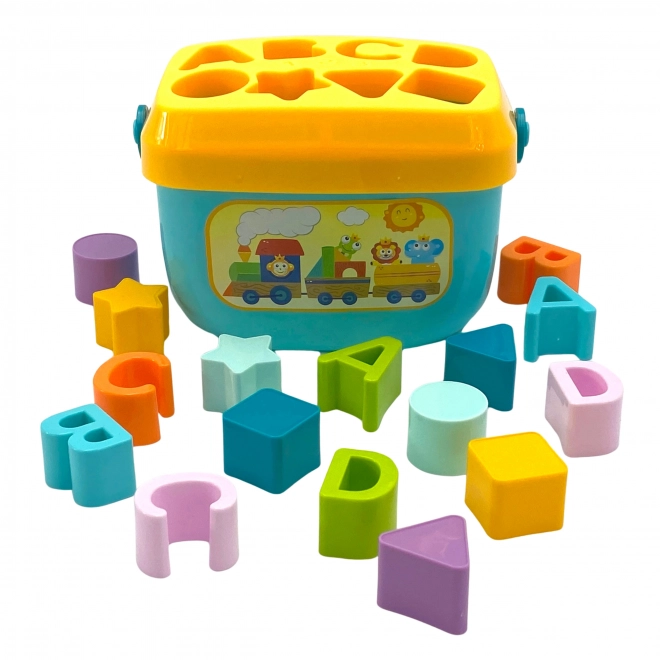 Woopie otroški sorter in kovček z učenjem abecede in oblik