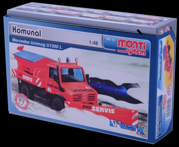 Gradbeni komplet Monti System MS 18 Komunalni Mercedes 22x15x6cm