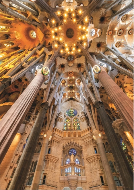 EDUCA Sestavljanka Sagrada Familia - notranjost, Barcelona (Španija) 1000 kosov