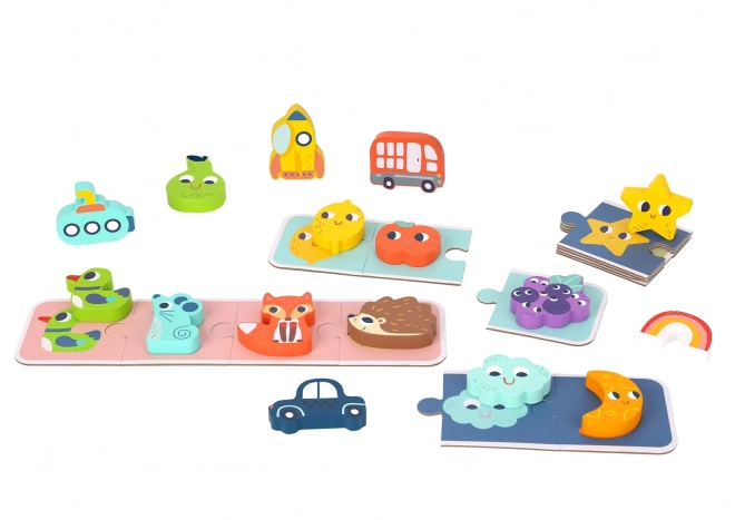 Woopie Green Leseno Pexeso - Dotikalne Puzzle