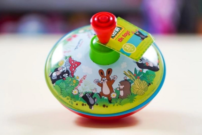 Vrteči Krtek kov/plast 13cm