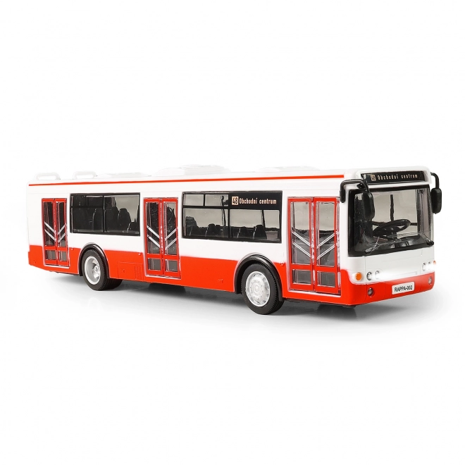 Avtobus, ki napoveduje postaje v češčini 28 cm