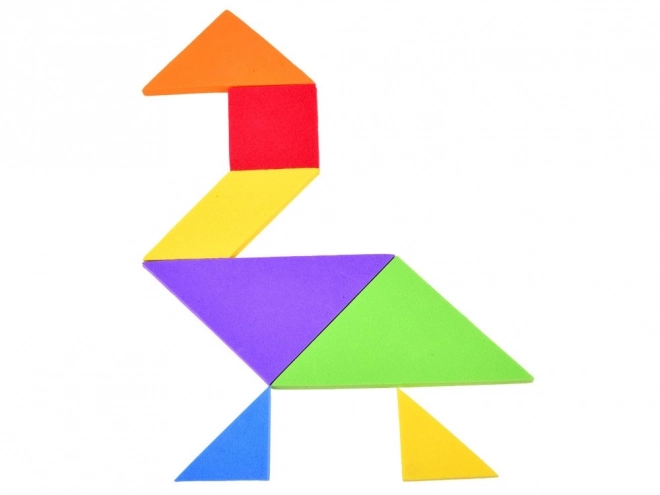 Barvna logična sestavljanka Tangram iz mehke pene