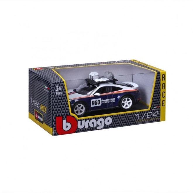 Bburago 1:24 Dirkaški - Porsche 911 Dakar - Modra 953 Groba cesta