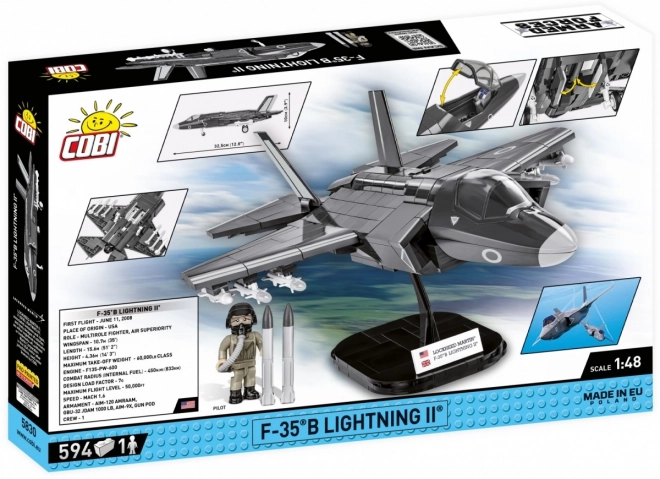 Model bojnega letala F-35B Lightning II iz kock